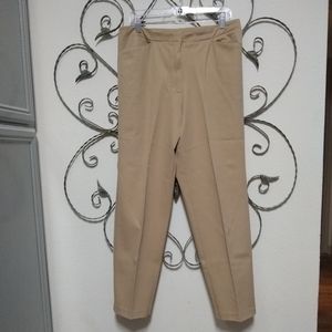 JONES NEW YORK SPORT tan cotton stretch pants, 14